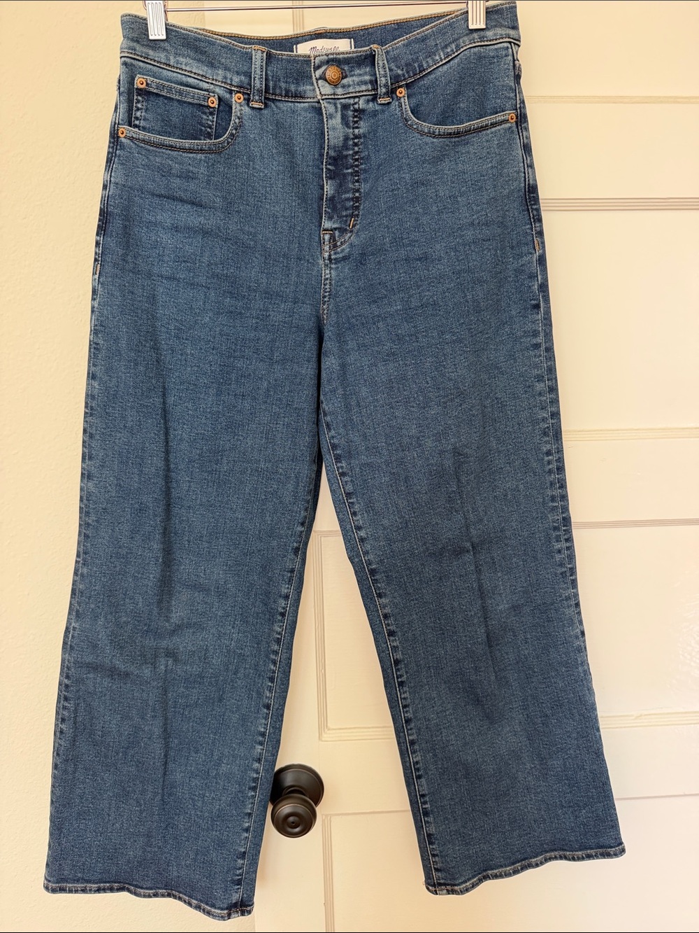 Madewell Wide-Leg Jeans in Medium Blue Wash